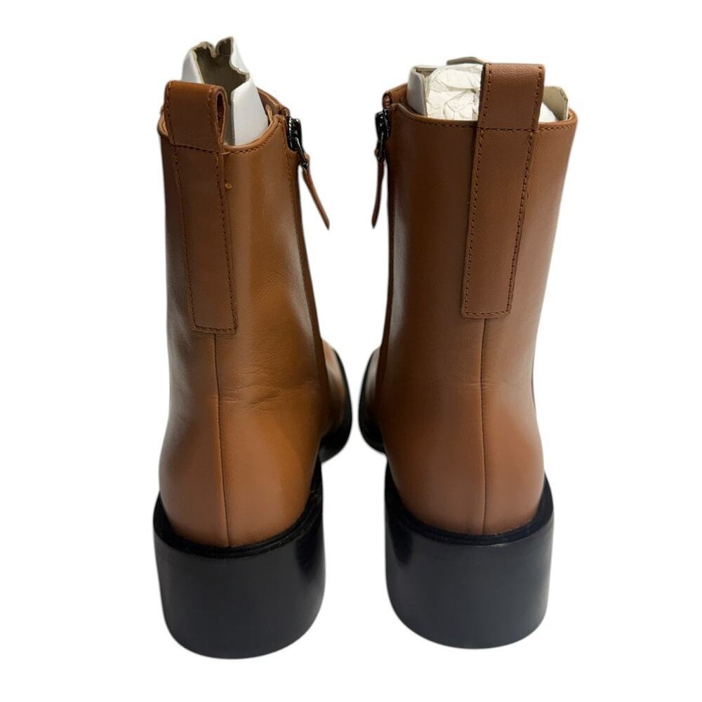 Everlane The City Leather Square Toe Boot in Saddle Brown size 9.5 NWOB - Picture 3 of 6